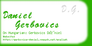 daniel gerbovics business card